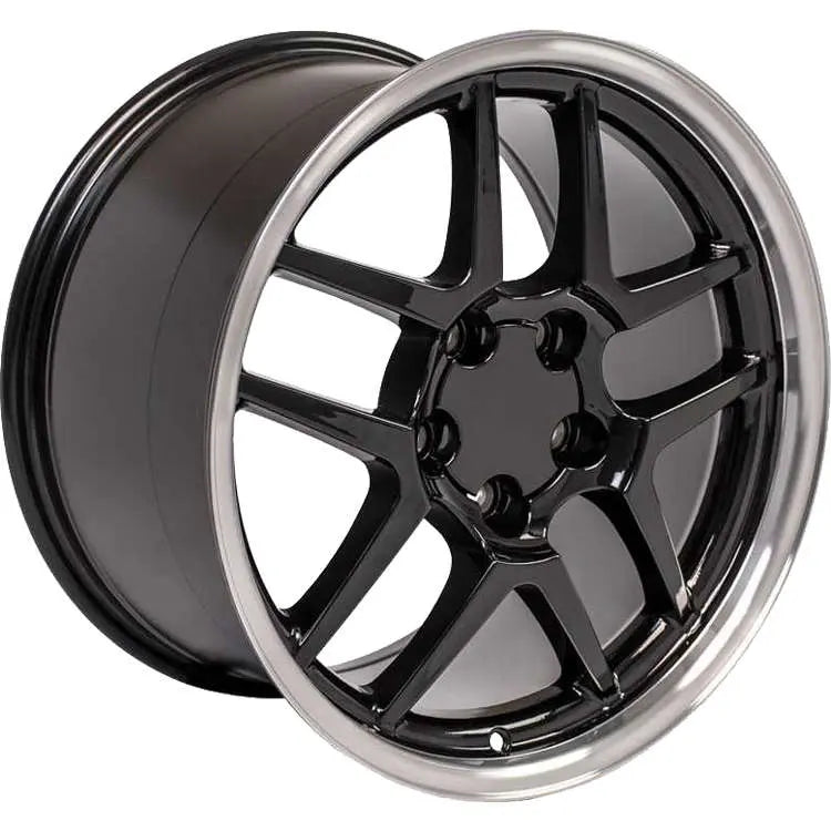 18 IN REPLICA WHEEL CV04 FITS CHEVROLET CORVETTE C5 Z06 RIM 18X10.5 BLACK WHEE
