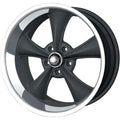 ~(27 lbs. 19X19X8)~ 695 (695) MATTE BLACK/MACHINED LIP 17X7 5-120.65 0MM 83.82MM