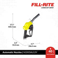 1IN Ultra High Flow Nozzle w/Yellow Cover