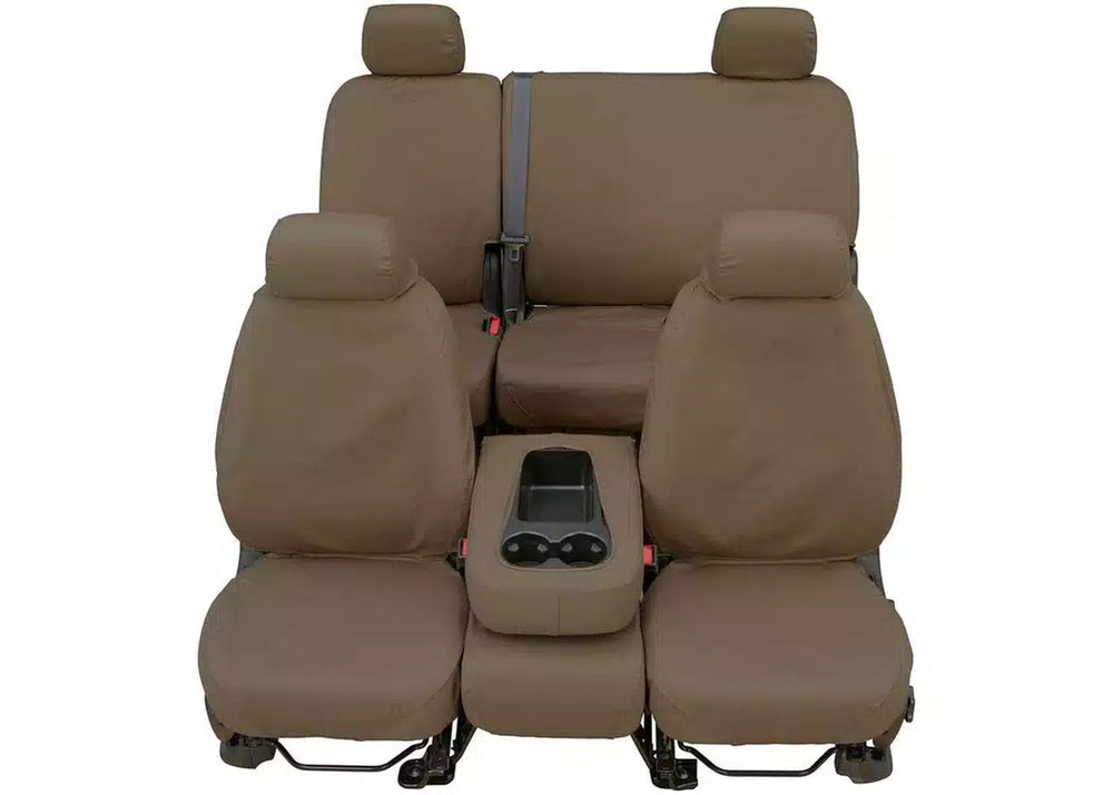 21C ENVISION WATERPROOF POLYESTER CUSTOM FRONT ROW SEAT COVERS TAUPE