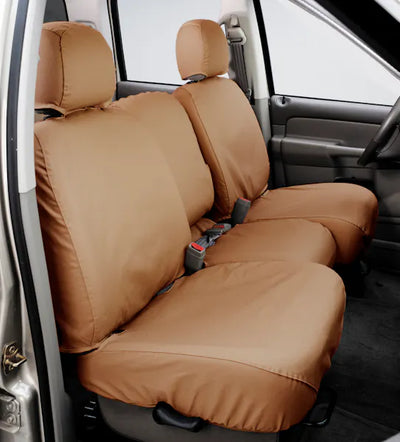 CUSTOM SEAT SAVER POLYCOTTON TAN