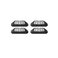 XK Glow Strobe Pod Lights w/ Traffic Modes Ultra Bright LEDs Multiple Modes + Solid On -White 4pc