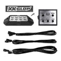 XK Glow Strobe Pod Lights w/ Traffic Modes Ultra LEDs Multiple Modes + Solid On - Red + Blue 4pc