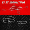 XK Glow Strobe Pod Lights w/ Traffic Modes Ultra LEDs Multiple Modes + Solid On - Red + Blue 4pc