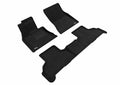 3D ELEGANT FLOOR MAT 2 ROW SET BLCK