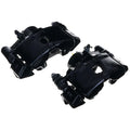 Power Stop 90-91 Honda CRX Front Black Caliper - Pair w/Bracket