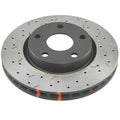 DBA 10+ Chevrolet Camaro V6 Rear Drilled & Slotted 4000 Series Rotor w/ Black Hat