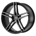 MONOPHONIC 19x8.5 5x112.00 SATIN BLACK W/ TITANIUM BLACK FACE (35 mm)