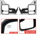 TOWING MIRRORS BLACK TEXTURE- AMBER SIGNAL- POWER HEATED