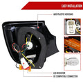 T230 LED TAIL LIGHTS- ALL BLACK HOUSING WITH CLEAR LENS