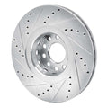 DFC 00-03 Audi A8 Front Right Drilled & Slotted Silver Brake Rotor