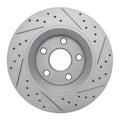 DFC 12-18 Jeep Wrangler Front Left Drilled & Slotted Geoperformance Rotor