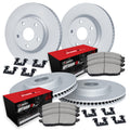 R1 17-21 BMW 530E IPerformance Front Right Drilled Black Brake Rotor