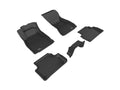 3D MAXpider 2017-2019 Audi A4/S4/A5 Sportback/S5 Sportback Kagu 1st & 2nd Row Floormats - Black