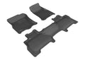 3D MAXpider 2011-2017 Lincoln Navigator Kagu 1st & 2nd Row Floormats - Black