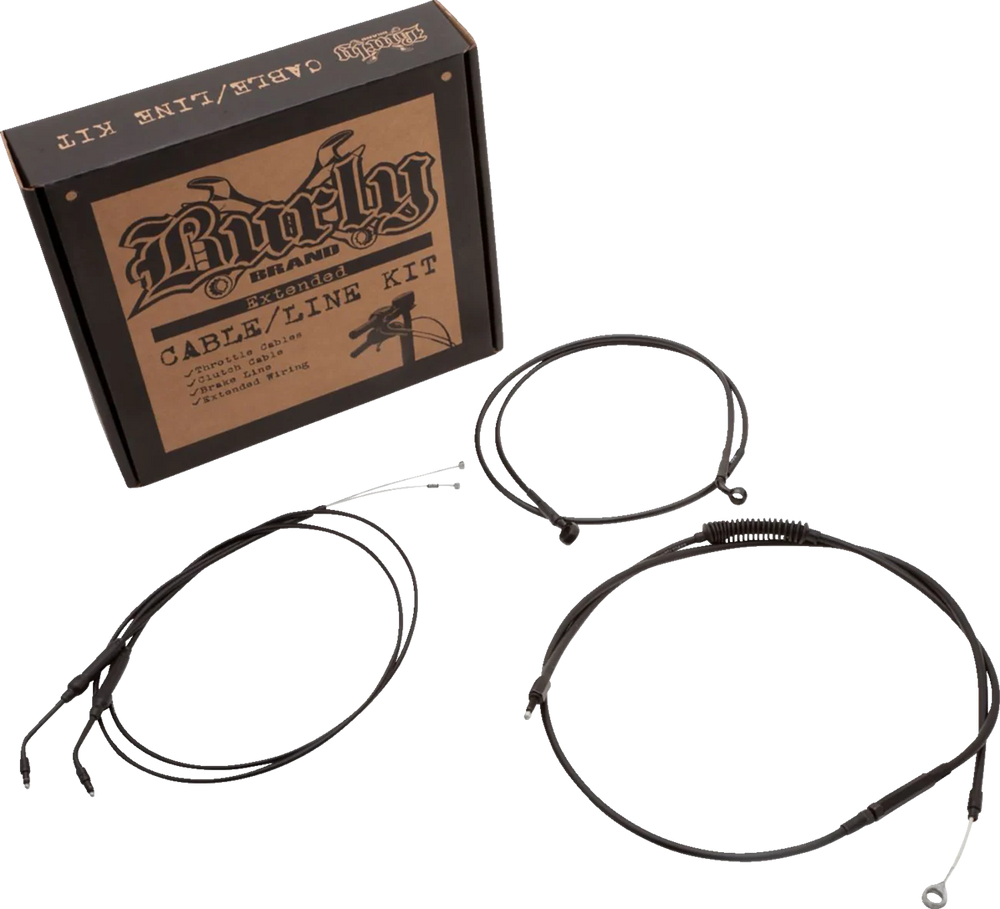 Burly Brand Control Kit 10in T-Bar - Black