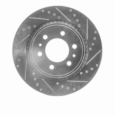 R1 07-21 Ford Expedition Front Right Slotted Black Brake Rotor