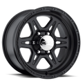 Raceline 891 Renegade 16x8in / 6x139.7 BP / 0mm Offset / 107.95mm Bore - Satin Black Wheel