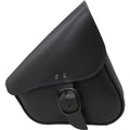 Willie & Max HD Sportsters, Custom Hard Tails Leather Swingarm Bag Dual Shock w/Blk Buckle - Black