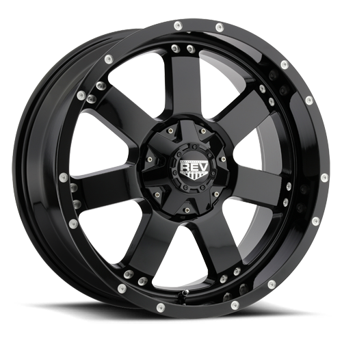 REV WHEELS OFF ROAD 885 SERIES 17X9 5x127/5x139.7/5x5/5x5.5 12MM OS GLOSS BLACK