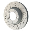 SHW 15-19 Porsche 911 Carrera 4 GTS w/o Ceramics Left Rear Drilled MB Brake Rotor (99135240302)