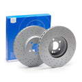 Hawk Talon 1989 Nissan 240SX Drilled and Slotted Rear Brake Rotor Set