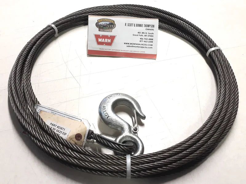 WIRE ROPE ASSY 3/8 X 50ft