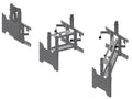 DROP DOWN TV MOUNT W/HARDWARE