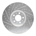 R1 03-14 Volvo XC90 Front Right Drilled Black Brake Rotor