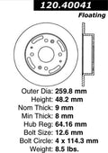 StopTech Drilled Sport Brake Rotor