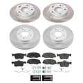 Power Stop 2022 Honda Civic Front and Rear Semi-Coated Rotor Kit