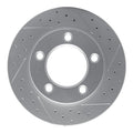 DFC 07-15 Ford Edge Front Right Drilled & Slotted Geoperformance Rotor
