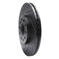 R1 16-21 Buick LaCrosse Front Left Drilled & Slotted Black Brake Rotor