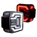 18C JEEP WRANGLER 1824 JL TAIL LIGHTS W/ SEQUENTIAL TURN SIGNAL/BRAKE LAMPBLK/SMOKE