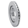 R1 00-06 Jaguar XJR Front Right Drilled & Slotted Silver Brake Rotor