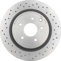 Brembo 03-04 Infiniti G35/03-09 Nissan 350Z Rear Premium Xtra Cross Drilled UV Coated Rotor