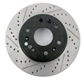 StopTech 05-10 GMC Sierra 1500 (w Rear Drum) / 07-09 GMC Yukon Front Right Slotted & Drilled Rotor