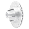 DFC 91-03 Chevrolet S10 Front Right Drilled & Slotted Silver Brake Rotor
