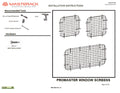 WINDOW SCREENS PROMASTER SIDE SLIDI