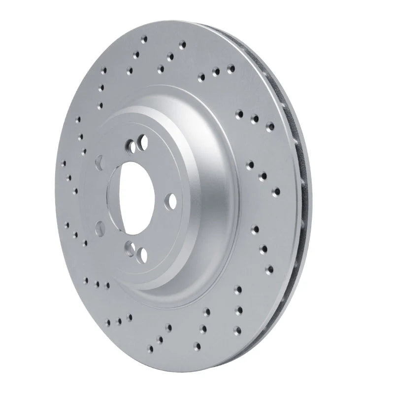 R1 15-20 BMW M4 Rear Left Drilled Geo-Carbon Series Rotor
