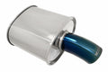 Megan 2.5 Inlet 3.5 SINGLE Curved Blue Stainless Steel Tip 12 LBS 28x11x8