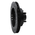 R1 95-97 Ford Ranger (USA/Canada) Front Left Drilled & Slotted Black Brake Rotor
