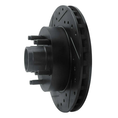 R1 95-97 Ford Ranger (USA/Canada) Front Left Drilled & Slotted Black Brake Rotor