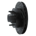 R1 95-97 Ford Ranger (USA/Canada) Front Left Drilled & Slotted Black Brake Rotor