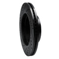 R1 01-11 Ford Explorer Sport Front Right Drilled & Slotted Black Brake Rotor