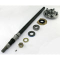 Axle Shaft Kit Amc 20 29.25 Inch Includes Axle Shaft/Hub/Bearing/Cup/Inner Oil Seal/Outer Oil Seal/Nut/Washer/Key Kit Fits The Driver Side Of 76-83 CJ5, 76-81 CJ7 And 81 CJ8 Scrambler OMIX