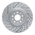 R1 15-22 Ram Promaster City Front Left Drilled & Slotted Geo-Carbon Rotor