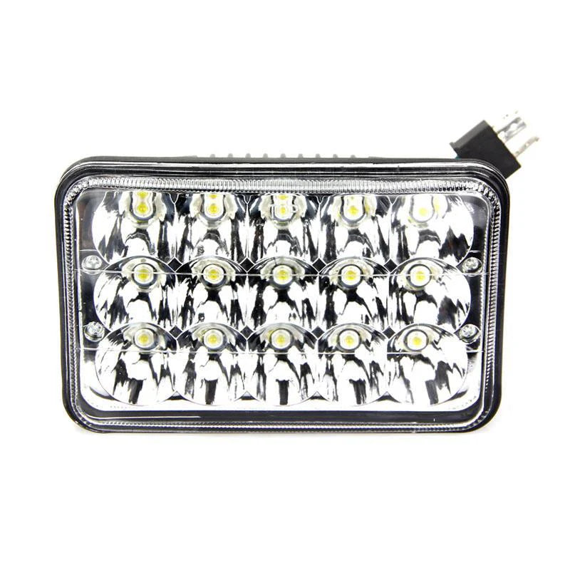 ~(4 lbs. 7X7X6)~ 4x6 Inch Work Light/Headlight 45 Watt High/Low Tempest Series Quake LED