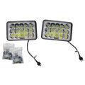 ~(4 lbs. 7X7X6)~ 4x6 Inch Work Light/Headlight 45 Watt High/Low Tempest Series Quake LED