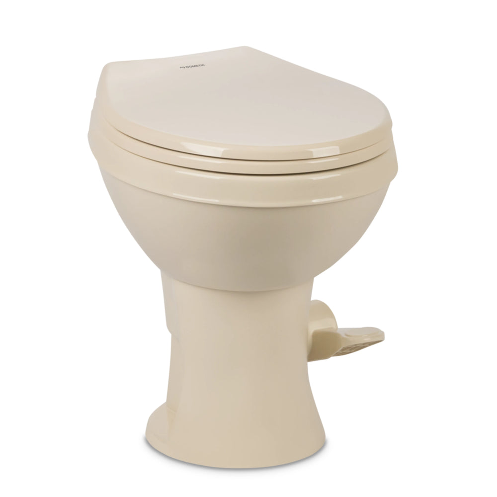 400 ESSENTIAL RV TOILET WITH PLASTIC BOWL STANDARD HEIGHT BONE